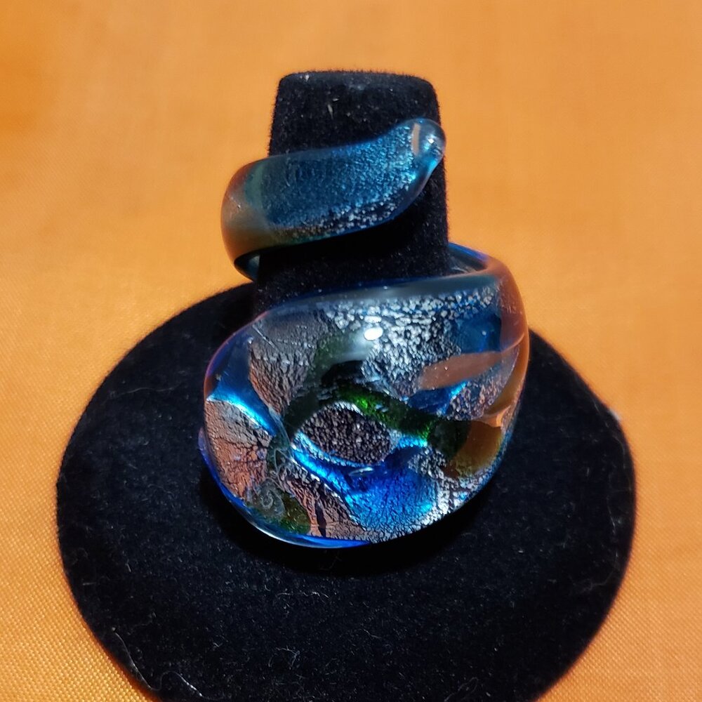 Glass Swirl Ring.